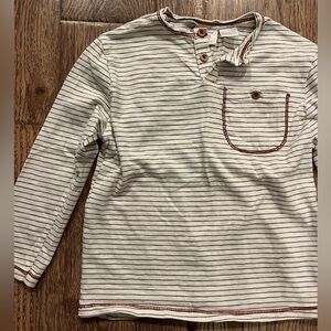 Zara Baby Boy stripe Long Sleeve Shirt 3-4 EUC
